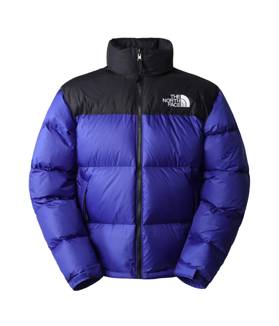 Mens North Face Retro 1996 Nuptse Jacket in Blue - Vint ISK