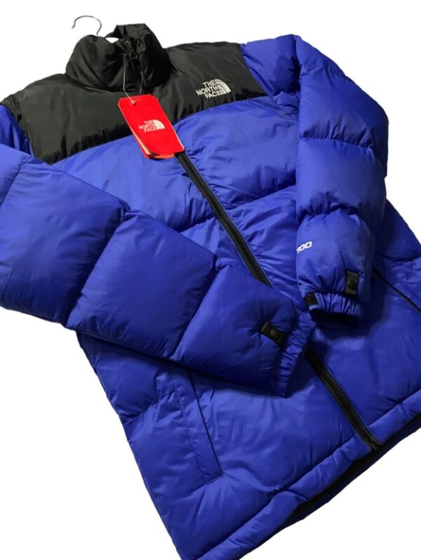 Mens North Face Retro 1996 Nuptse Jacket in Blue - Image 5