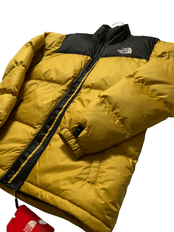 Mens North Face Retro 1996 Nuptse Jacket in Yellow - Image 7