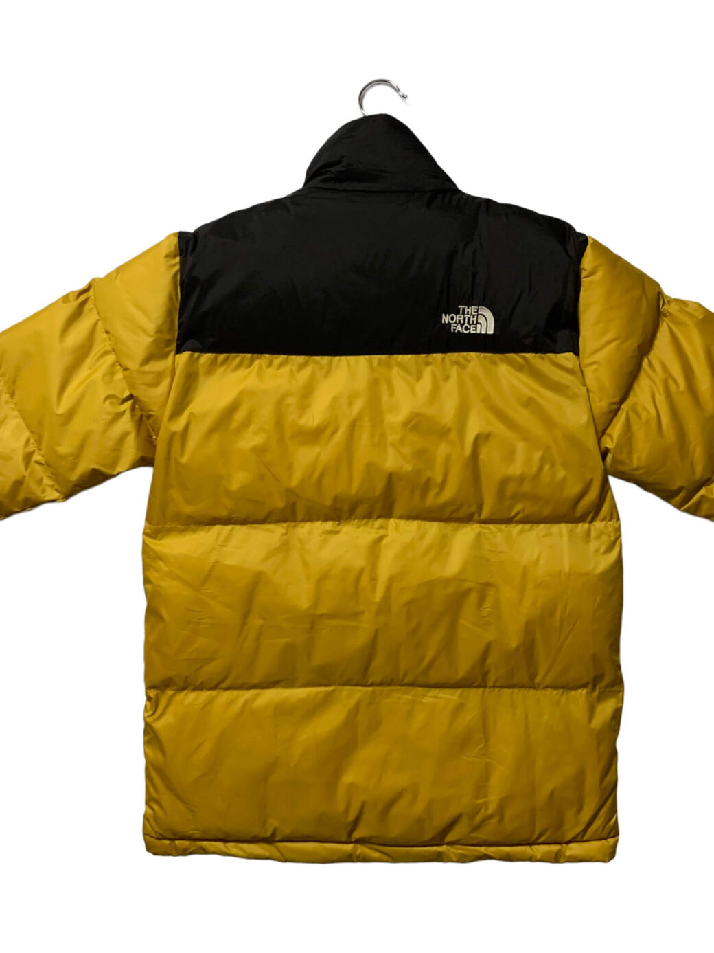 Mens North Face Retro 1996 Nuptse Jacket in Yellow - Image 5